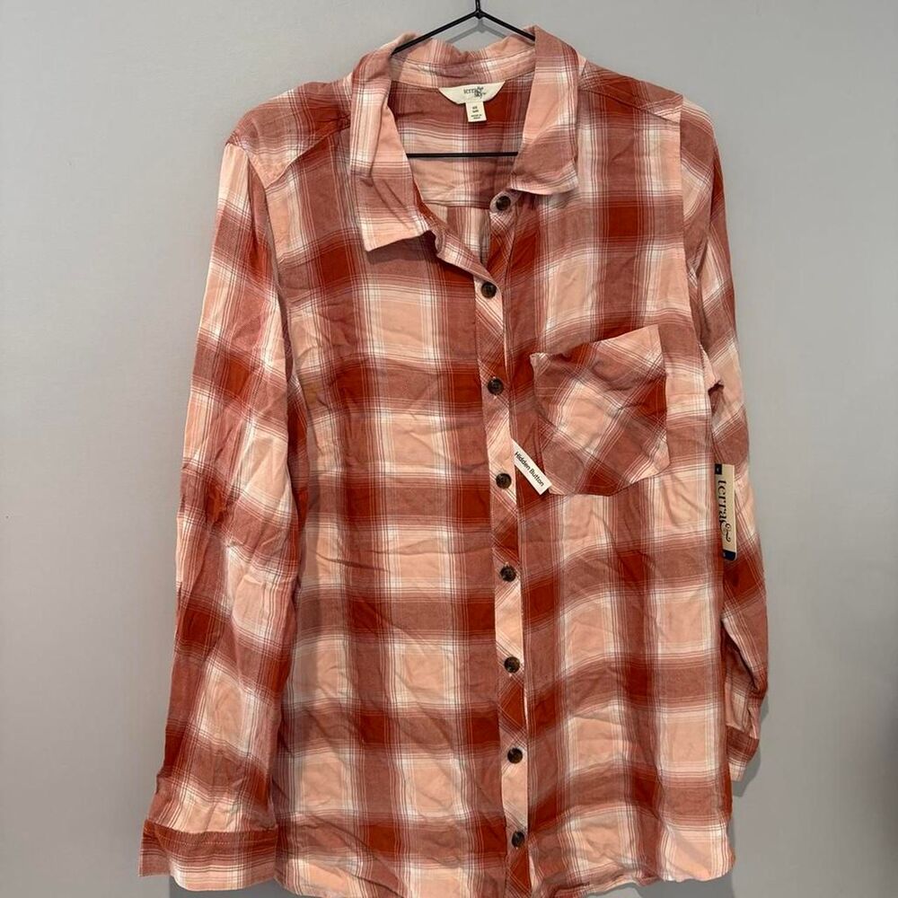 Unbranded Women's Pink and Orange Shirt